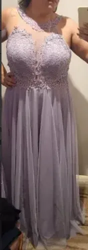 Vestido Madrinha longo Lilás/Lavanda