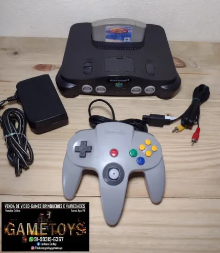 Nintendo 64 completo + jogo