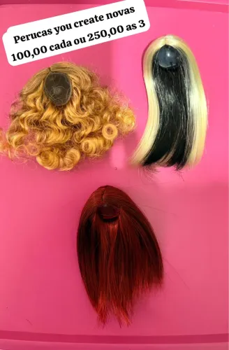 Perucas de boneca Barbie
