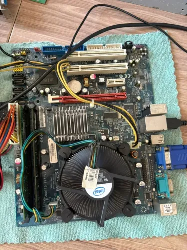 kit placa mãe e processador