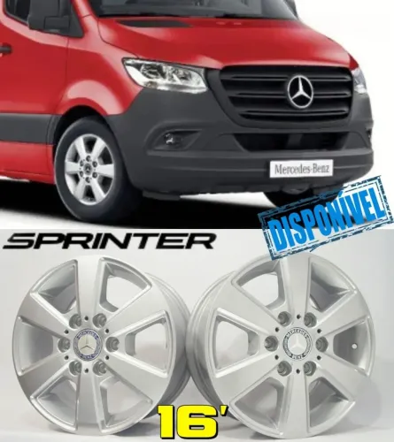 Rodas aro 16 Prata Mercedes Sprinter 5x112 novas