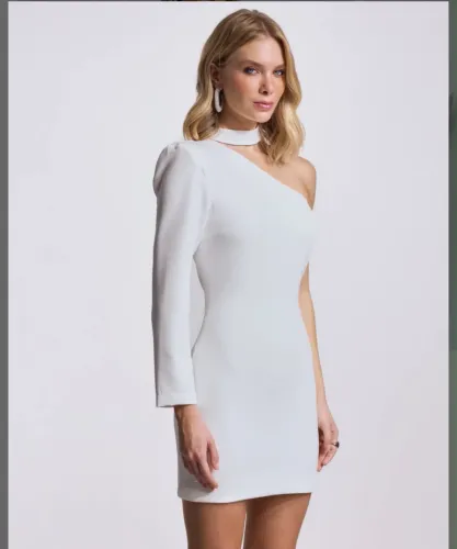 Vestido Branco de Alfaiataria off white