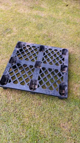 10 Pallet plásticos reforçado 100x100x15 para transporte ou armazenamento