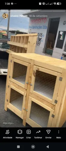 Viveiro para pintinhos e codornas