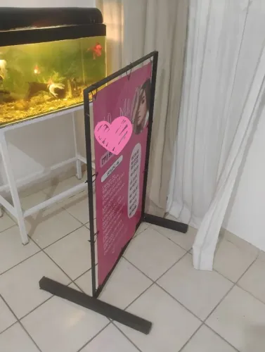 Porta Banner metálico reforçado 