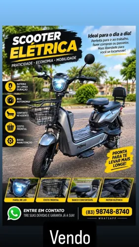 Moto elétrica Bike 07 Primer EXTRA NOTA FISCAL