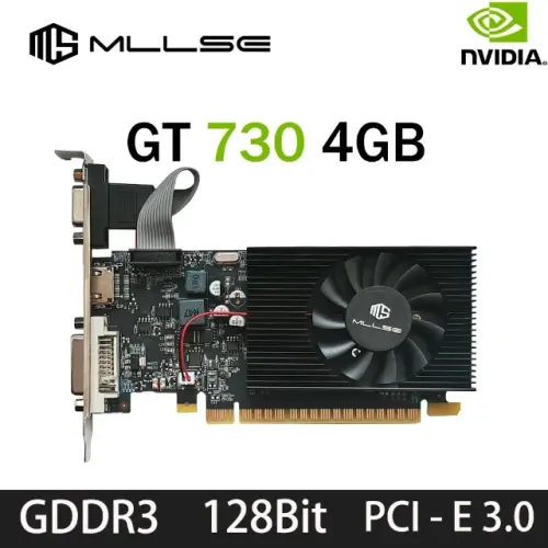 Mllse gt730 4gb gt740 4gb placa gráfica gddr3 128bit dvi vga pci-e 3.0 geforce gpu gt 730