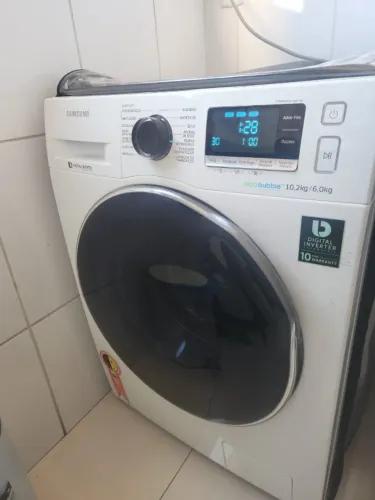 Lava e Seca Samsung Frontal branca em excelente estado (apenas ajustar tambor)