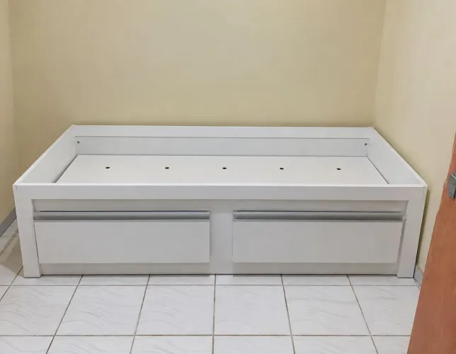 Cama de Solteiro com Gavetas MDF Nova 