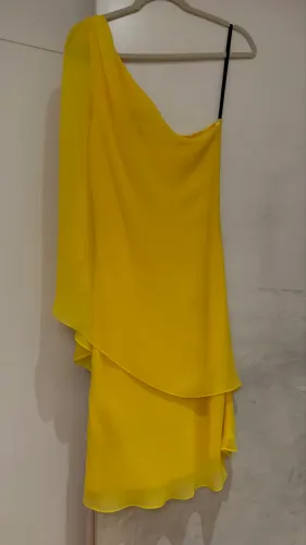 Vestido curto Laundry Amarelo