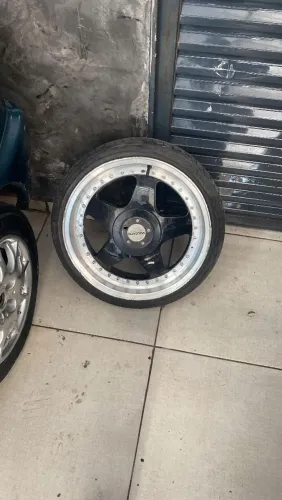 Aro com pneu multi furos  165/45/17