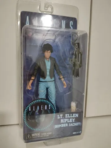 Neca LT Ellen Ripley Bomber Jacket Aliens Figura de Ação Colecionável Marines Boneco