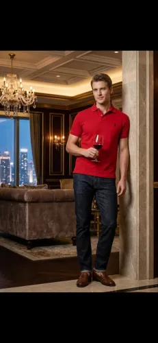 Blusa polo masculina Ralph Lauren original vermelha TAM M 