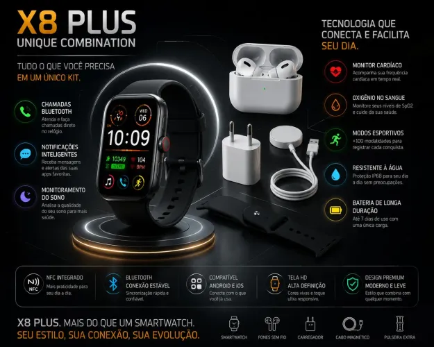 Smartwatch/Relógio inteligente novo na caixa...