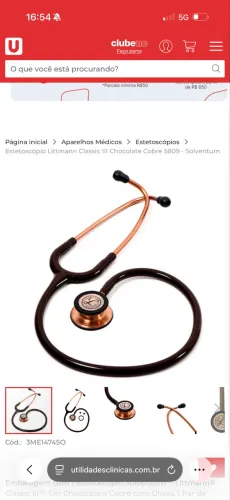 ESTETOSCÓPIO LITTMANN CLASSIC III ORIGINAL ? NOVO NA CAIXA