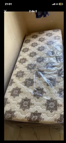 CAMA BOX SOLTEIRO - NO PLÁSTICO - SEMI NOVA - RETIRADA NA CASA ITABUNA