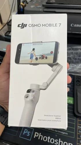 Dji Osmo Mobile 7 normal estabilizador + 1 Bolsa Original Dji Cinza