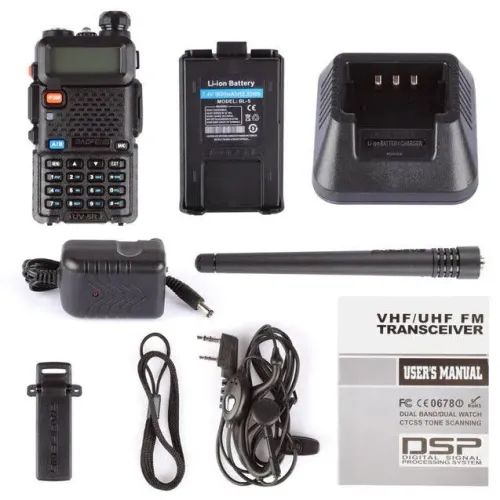 Rádio Comunicador UV-5R Dual Band Original na Caixa - Pronta Entrega
