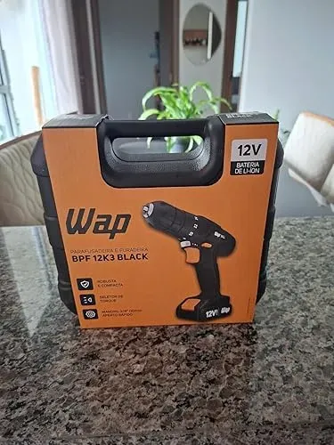 Parafusadeira e Furadeira Wap, Bateria Li-Ion 12V Bivolt, com Maleta e Kit de 13 Acessório