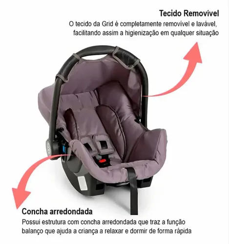 Bebê conforto Galzerano Cocoon Liso preto e cappuccino