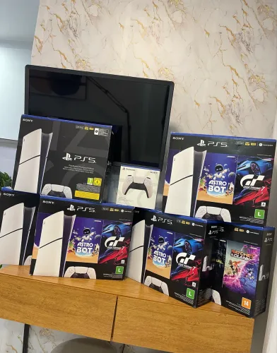 PS5 SLIM SEMI-NOVOS E LACRADOS, C/GARANTIA! 