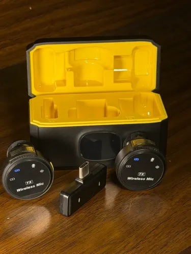 Microfone Sem Fio Lapela Duplo J6