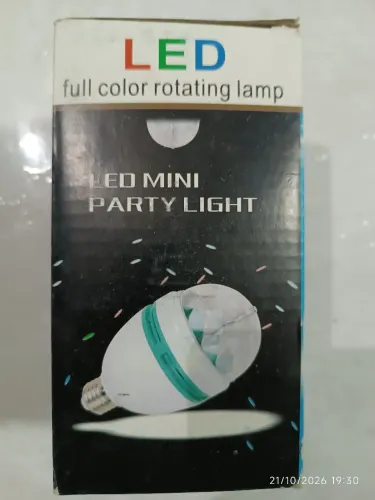 Lâmpada Giratória LED Colorida RGB