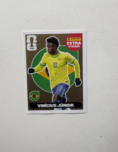 Figurinha Legend Vini Jr Ouro/gold extra sticker