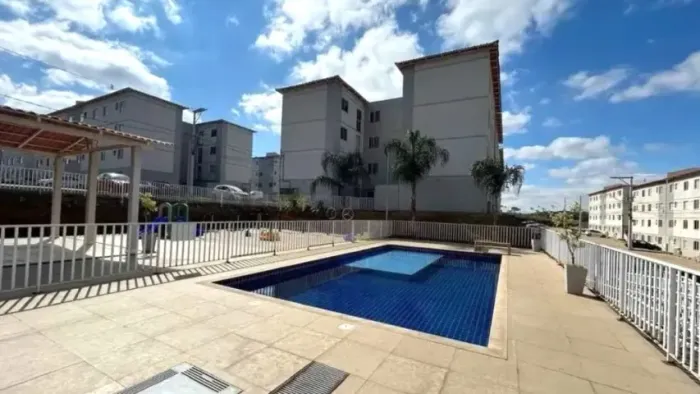 Ap. 2 quartos + área privativa MAIS PARK RESIDENCIAL ICAIVERA III  Contagem, 43,5m2 1 vaga