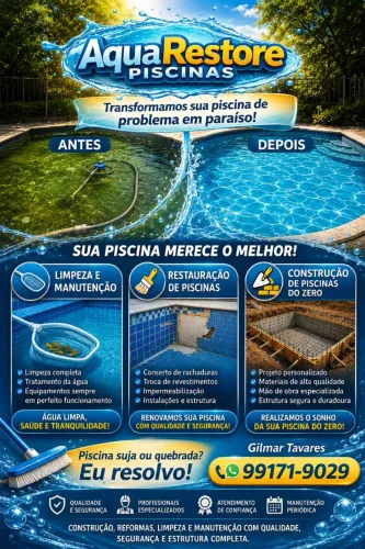 Limpeza e Construção de Piscinas