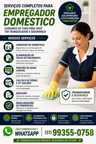 SERVIÇOS PARA EMPREGADOR DOMESTICO