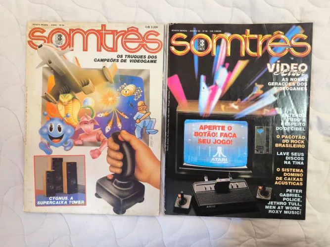 Revistas SomTrês 1983 Lançamento Atari 2600 Polyvox