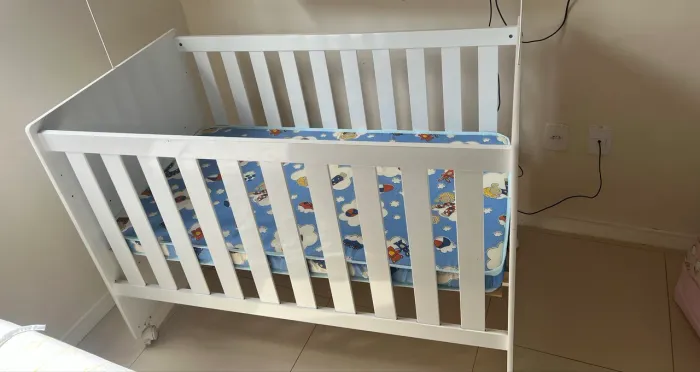 Berço 3 em 1 com colchão