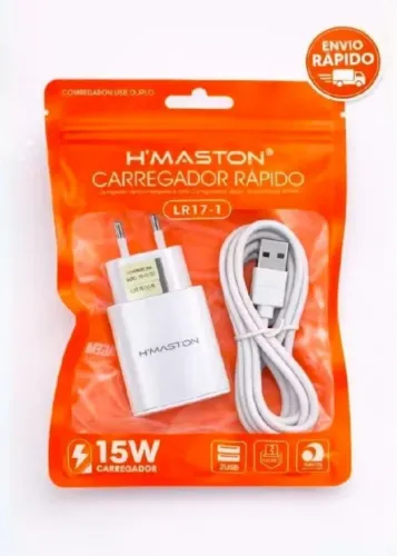 Carregador com cabo, 15W, Micro USB, H' Maston original LR17-1 (Novo)