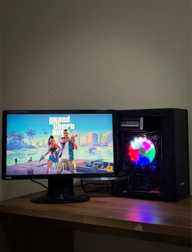 Pc gamer + Monitor I3 6300 + Ram 8gb DDR4 + HD 500gb + Fonte 500W