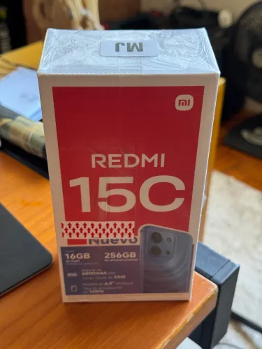 Celular REDMI 15C preto 256GB 16G RAM 8+8 lacrado novo