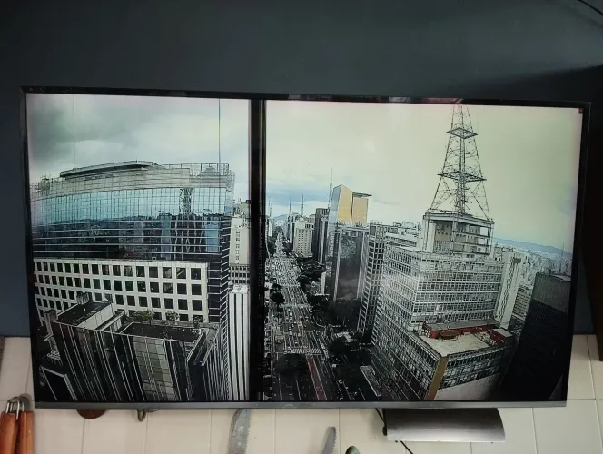 Tv Samsung 50 com linhas na tela