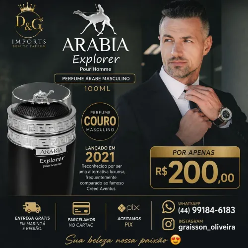 Perfume Árabe Arábia Explorer 100ml
