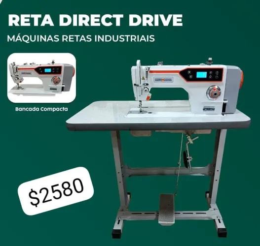 Vendo maquina de costura reta industrial com motor diret nova na caixa