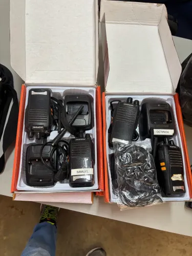 5 pares de rádio transmissor portátil!