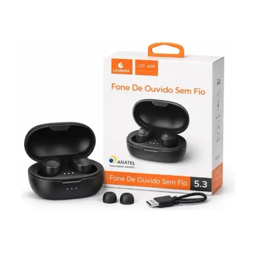 Fone De Ouvido Sem Fio Bluetooth 5.3 TWS Lehmox