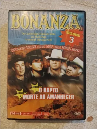 DVD usado Bonanza volume 3 episódio 1 o rapto episódio 2e morte ao amanhecer