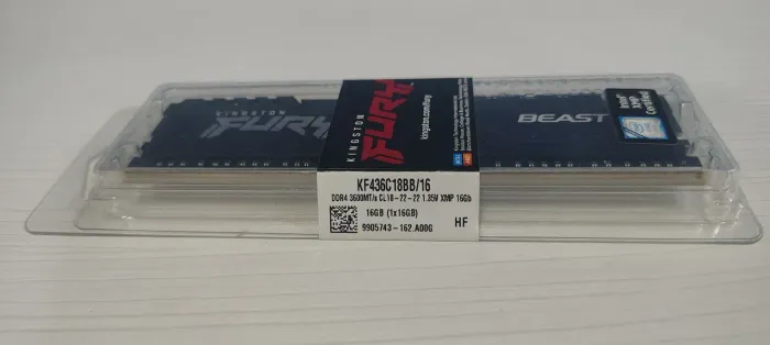 Memória RAM Kingston Fury Beast. 16Gb / 3600MHz