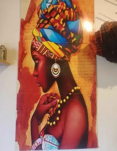 Quadro Decorativo Mulher Africana