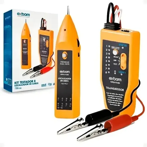 Kit Localizador Zumbidor e Testador de Cabos de Rede