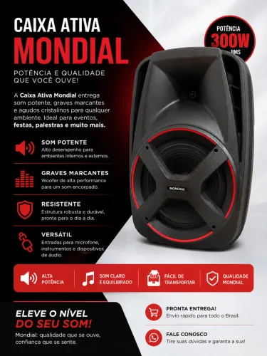 Caixa de Som mondial