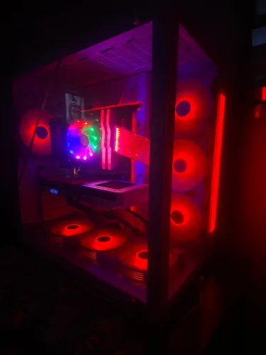 Gabinete Rise Mode Sound White + 7 Fans AIGO ARGB