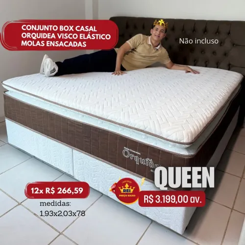 PROMOÇÃO URGENTE - Cama QUEEN com Visco Gel Elástico e MOLAS ENSACADAS Disponível