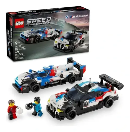 Lego Speed Champions 76922 Carros de Corrida BMW M4 GT3 e BMW M Híbrido V8 - 676 peças