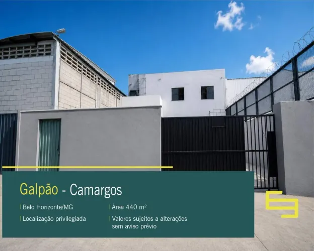 Galpão para alugar em Belo Horizonte/MG no bairro Camargos